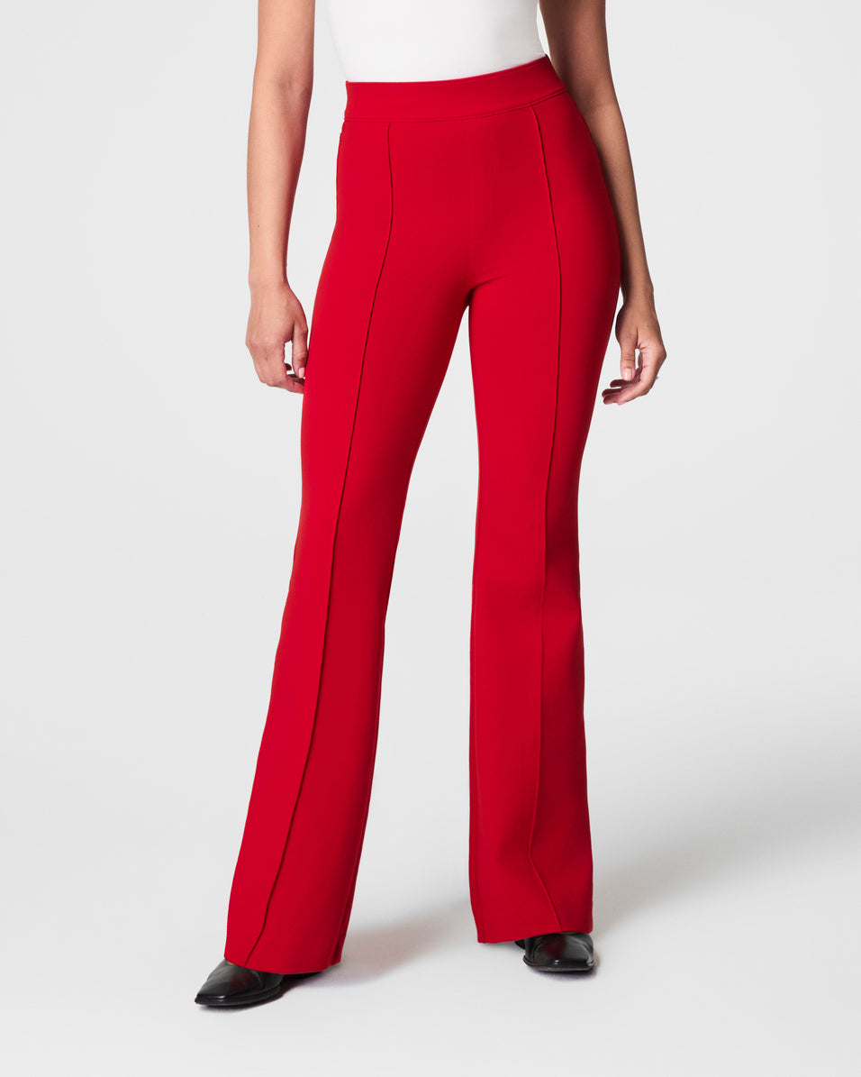 Petite red flares fashion