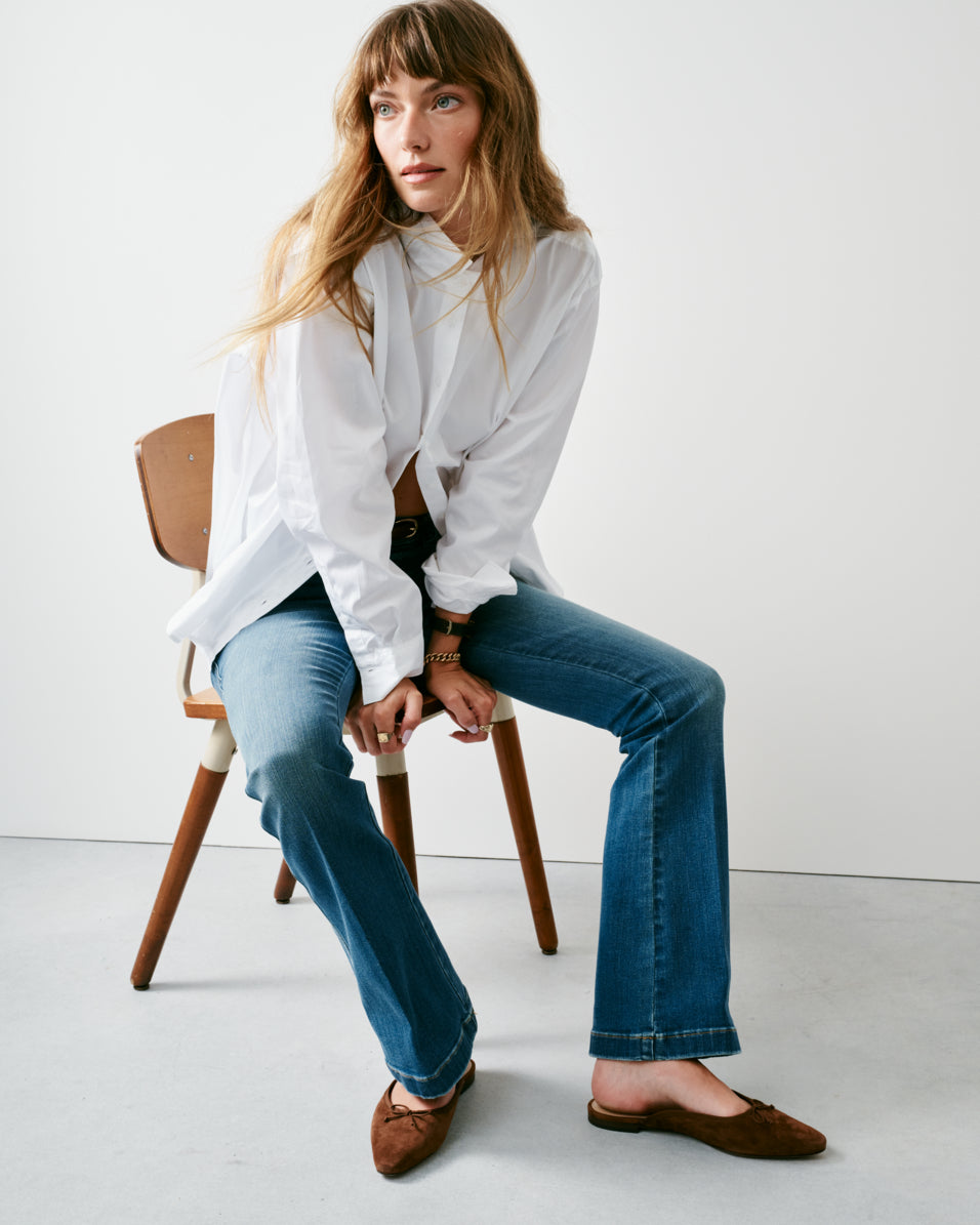 SPANXshape™ EveryWear Pull On Flare Jeans, Vintage Indigo