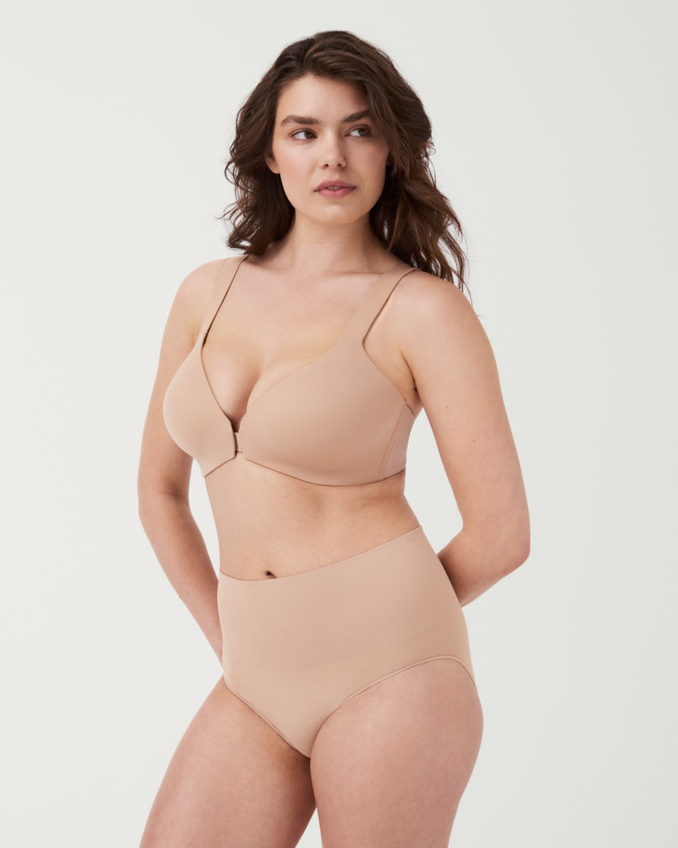 spanx women's pillow cup full coverage bra soft nude 38c