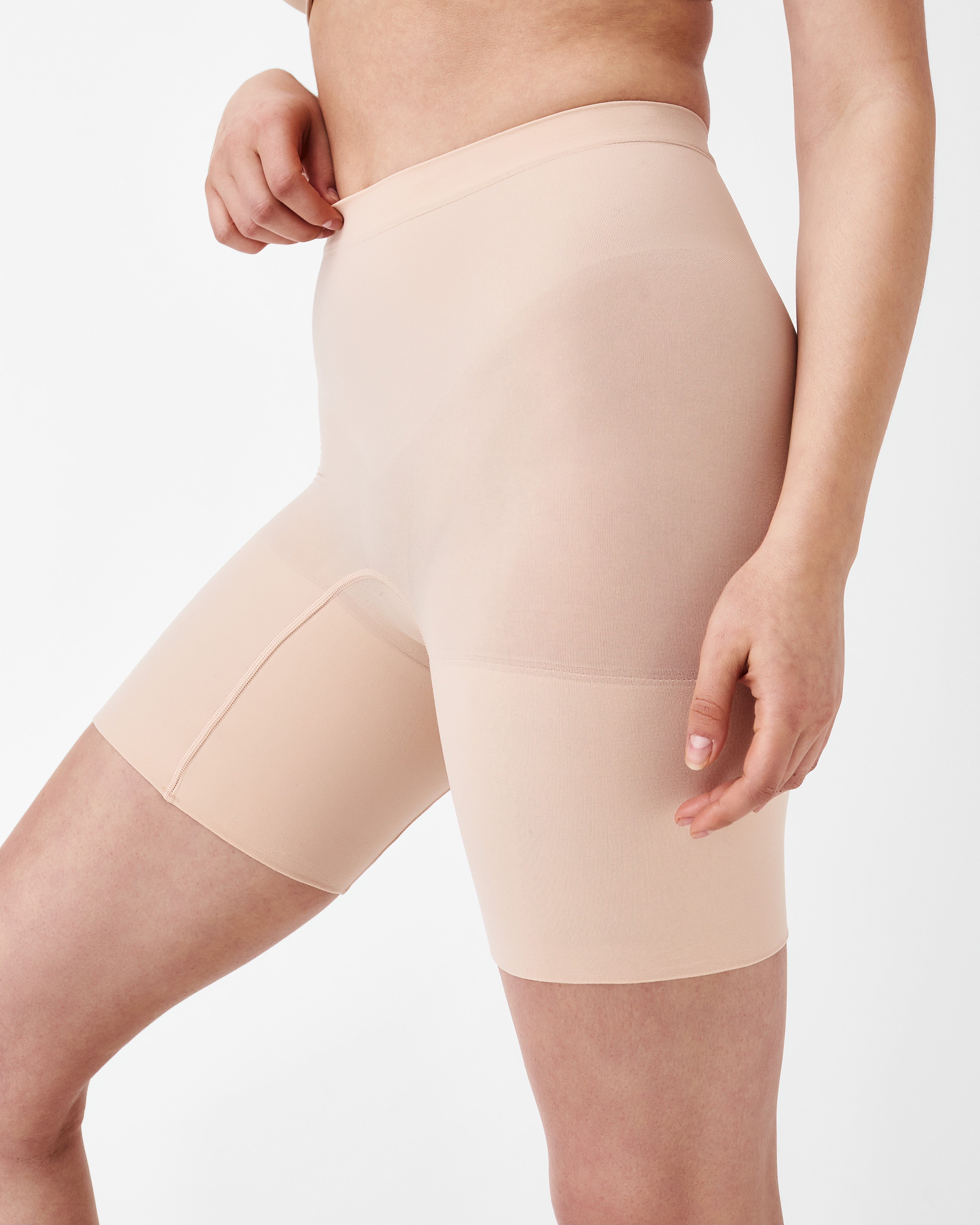 Spanx Curve Higher Power Shorts In Beige for Women