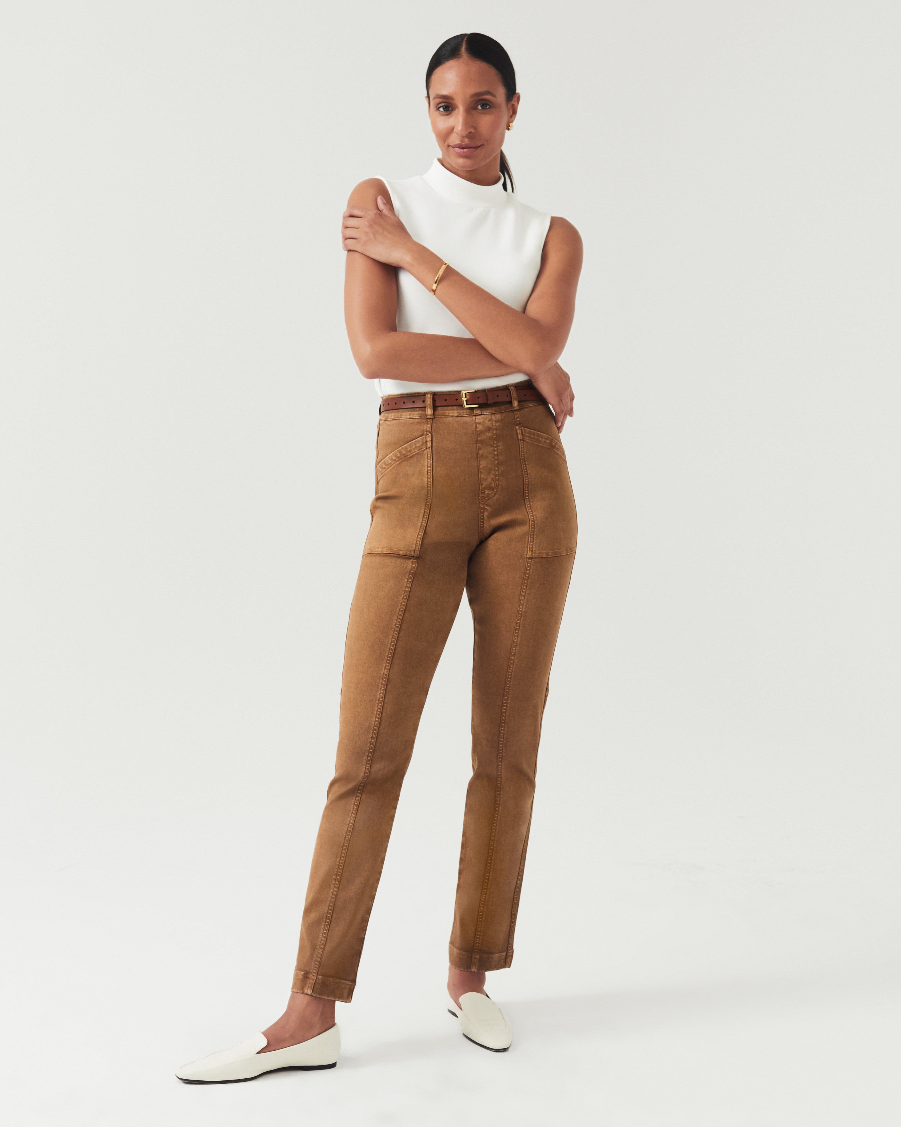 Chic Women's Plus Stretch Twill Pull On Pant