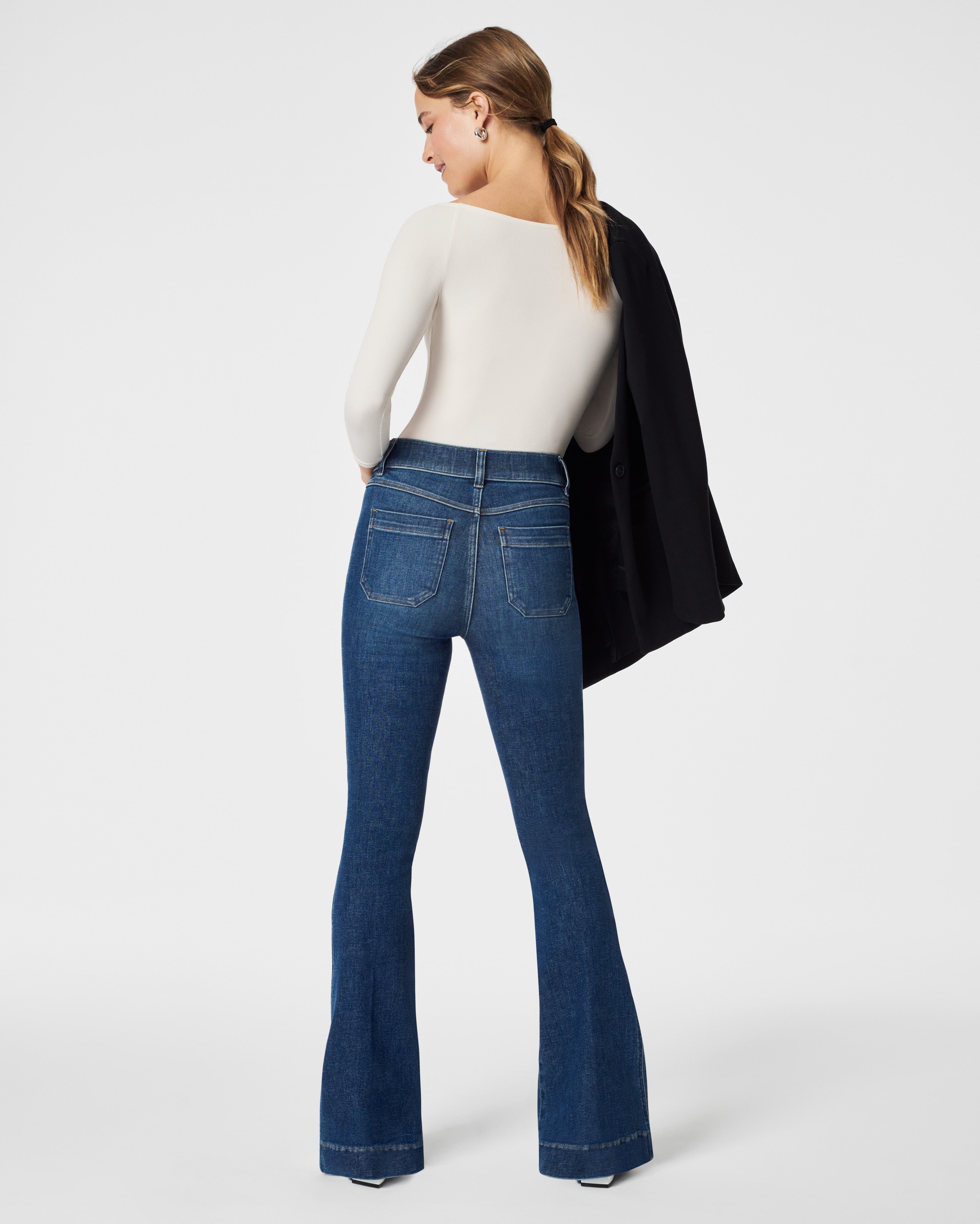 Patch Pocket Flare Jeans – Spanx