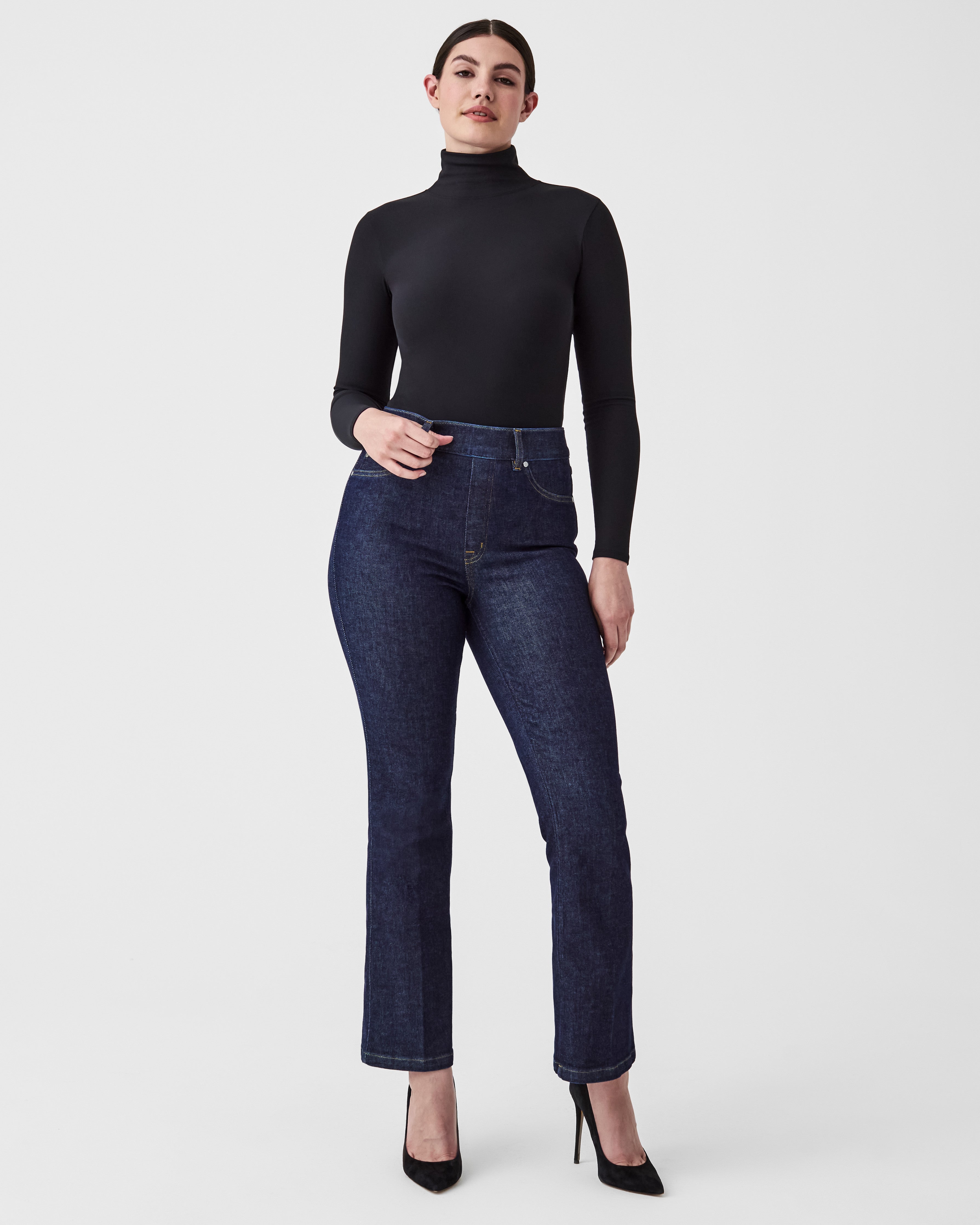 SPANX On Top and In Control 973 Long Sleeve Turtleneck Top Ladies
