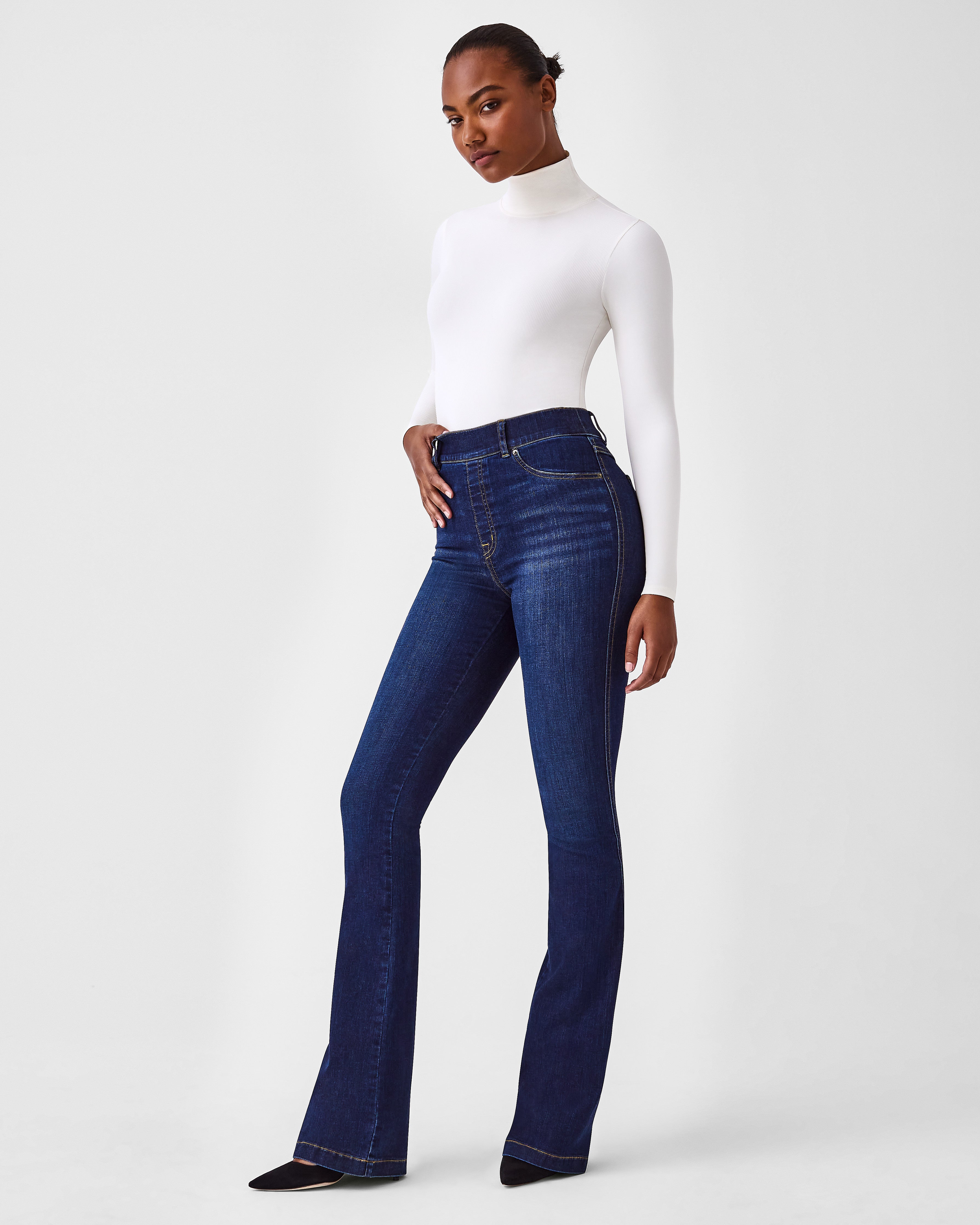 Women's High-Rise Flare Jeans, Midnight Shade