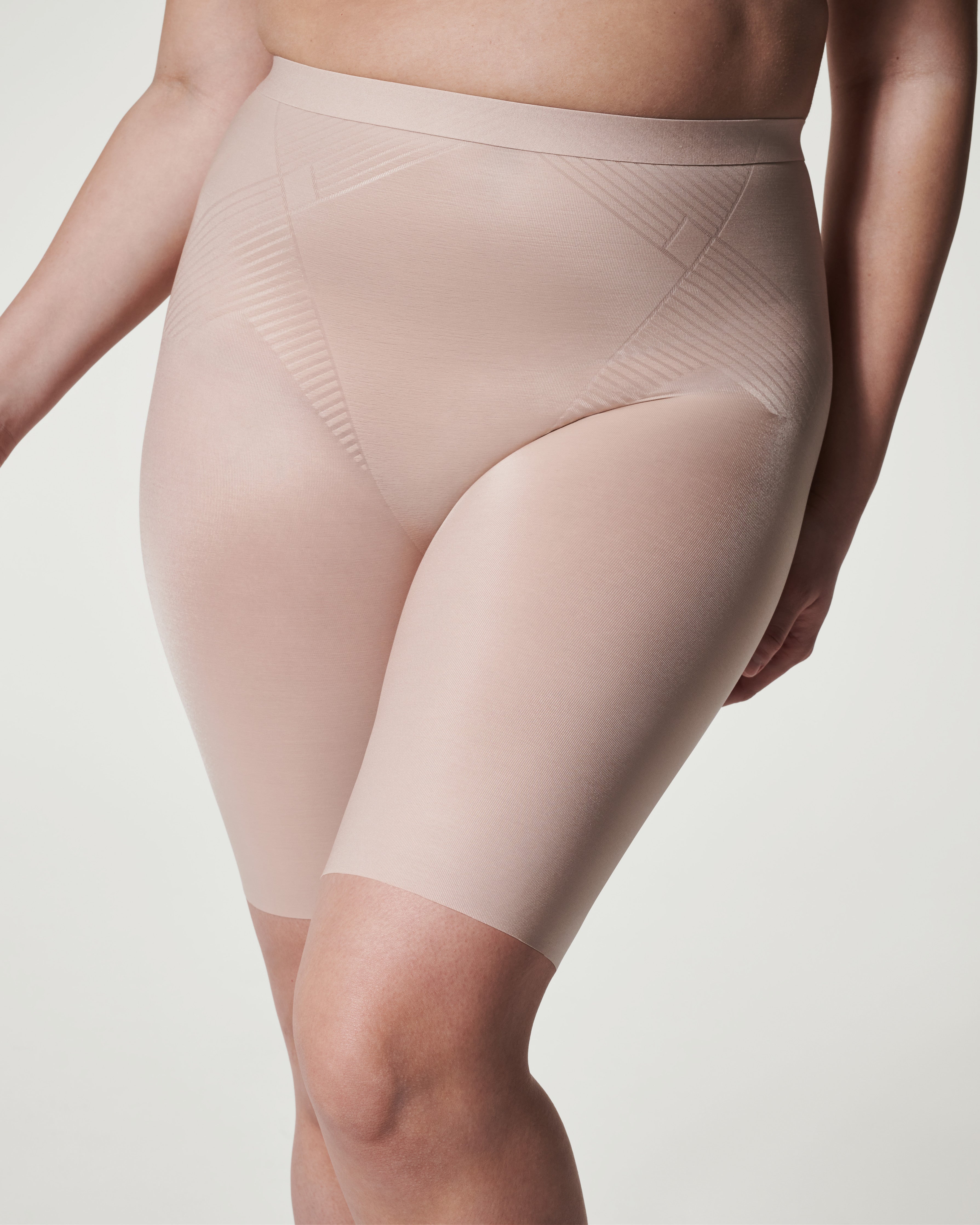 SPANX 394 SLIMPLICITY HI WAIST, MID THIGH SHAPER, SLATE, SIZE SMALL, MSRP  $68.