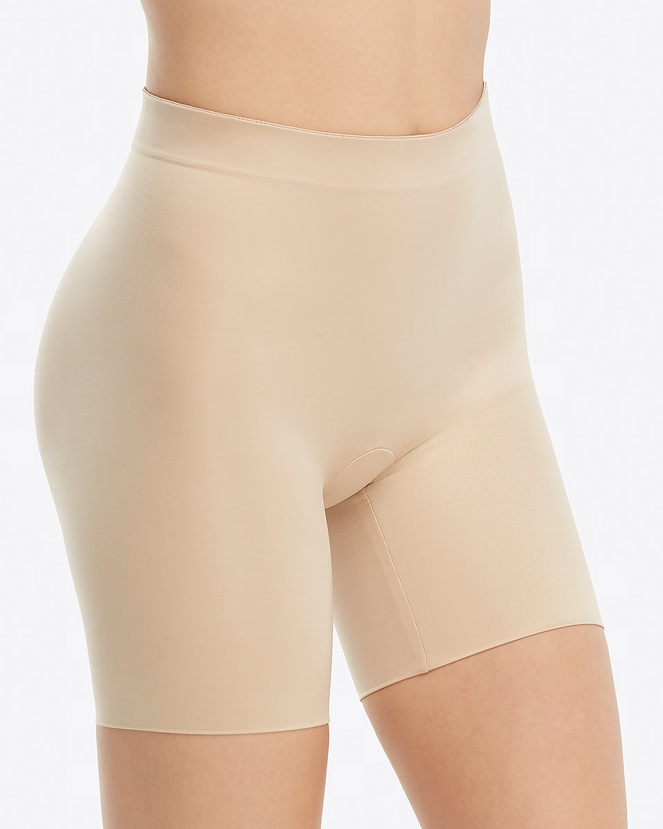 Mid-thigh Tummy Control Compression Shorts for Women Butt Lifting