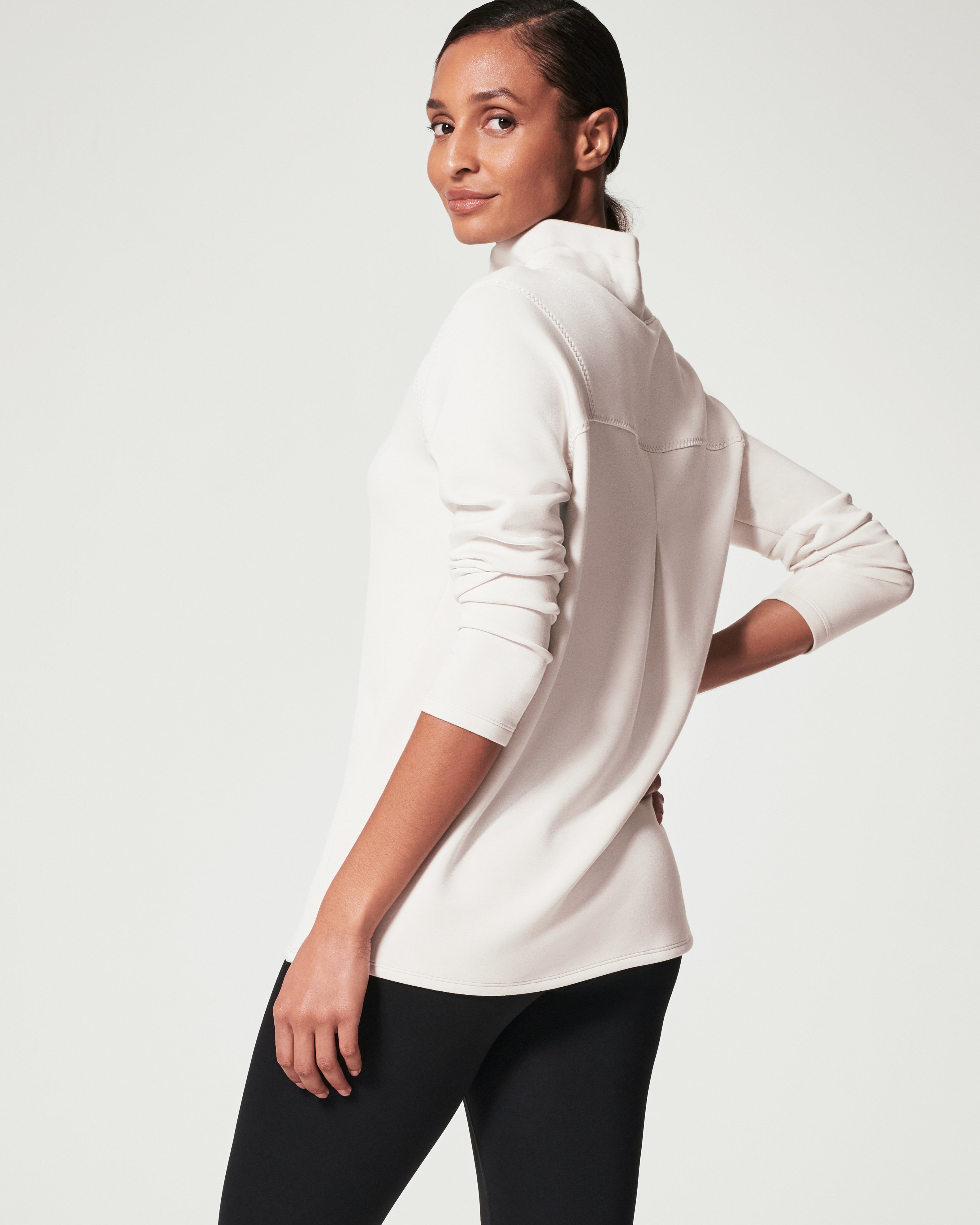 AirEssentials Women's Mock-Neck Pullover Sweatshirt