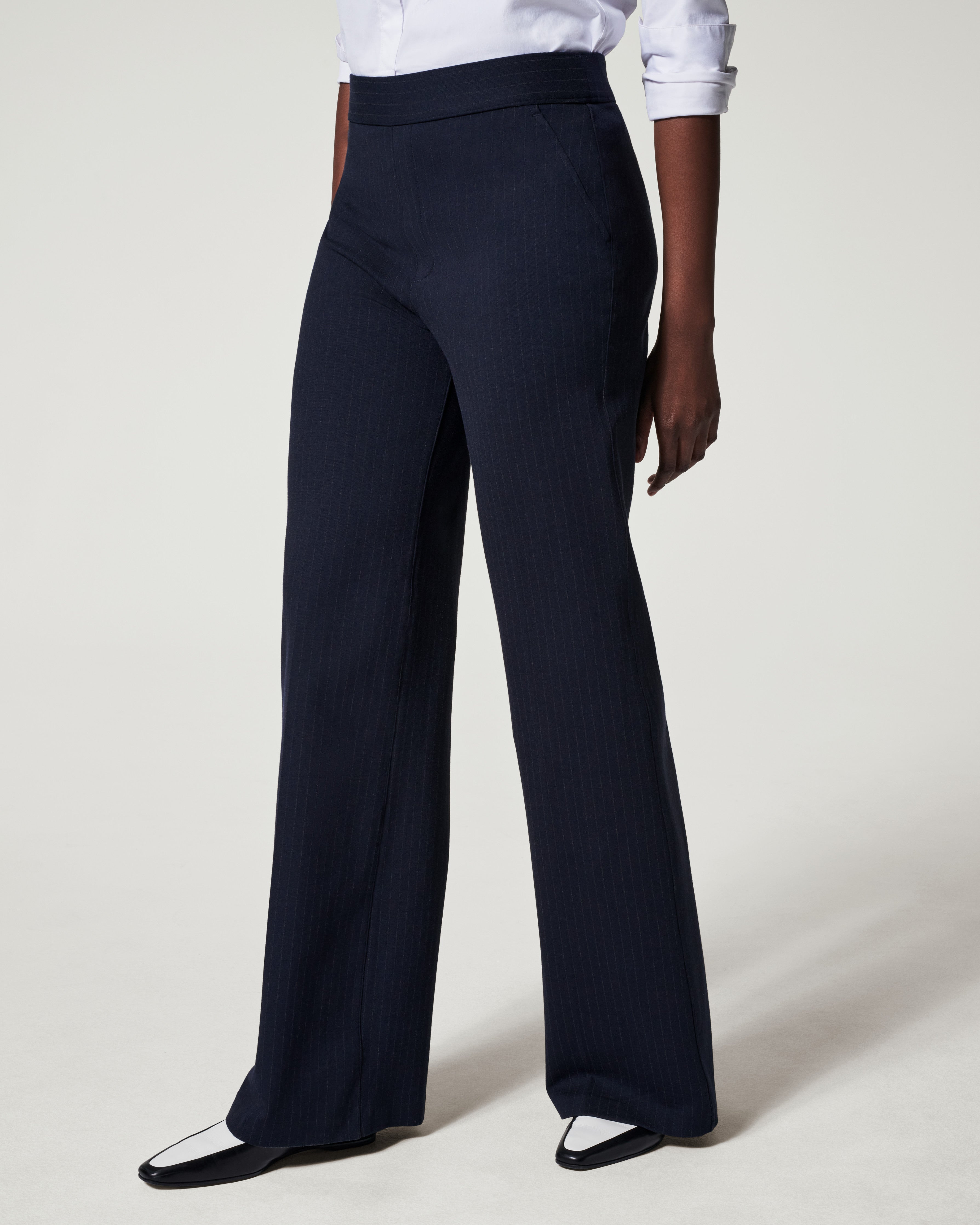 Spanx NWT The Perfect Pant, Hi-Rise Flare Charcoal Heather large - $106 -  From J