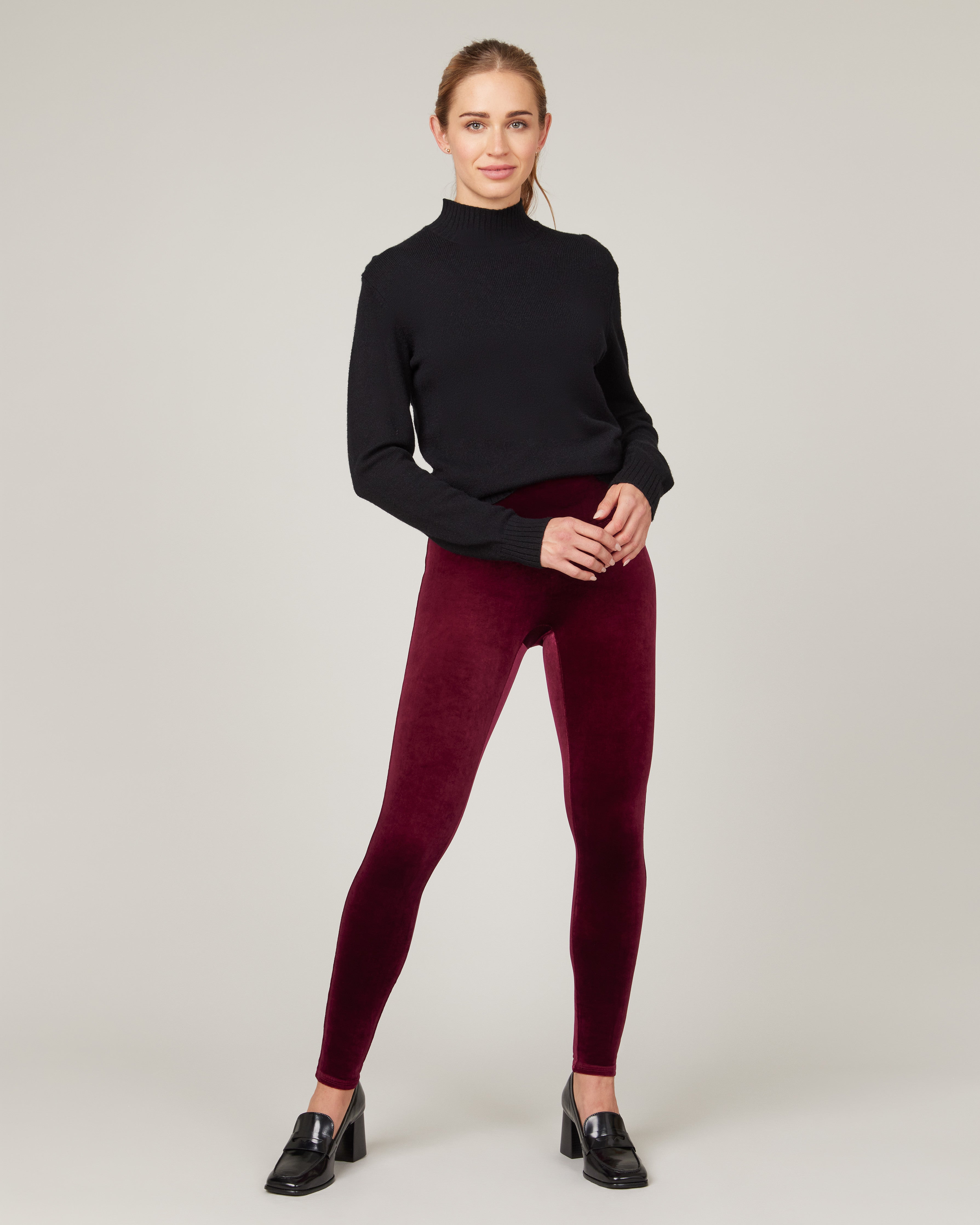 Spanx Velvet leggings-8 - 50 IS NOT OLD - A Fashion And Beauty Blog For  Women Over 50