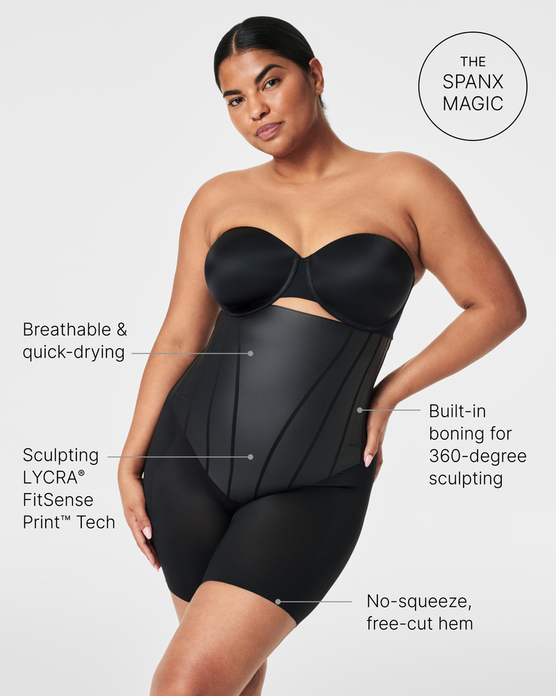 SPANXsculpt TotalContour High Waisted Shapewear Mid Thigh Short