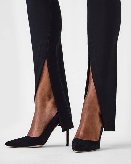 Spanx Ankle Length Ponte Leggings Size XS Black Split Hem Pants - $45 -  From Brynna