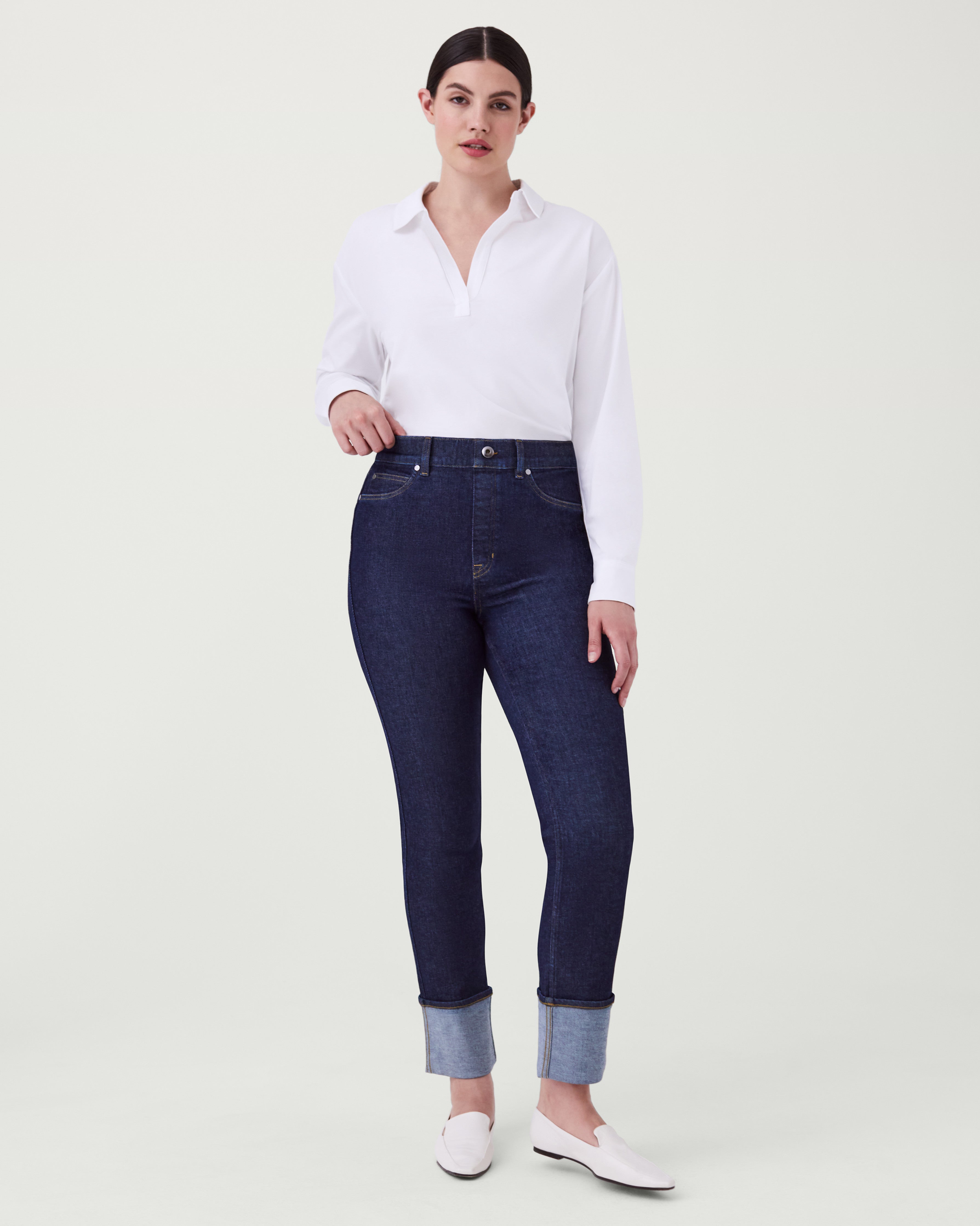 The Collared Long Sleeve Bodysuit – Spanx
