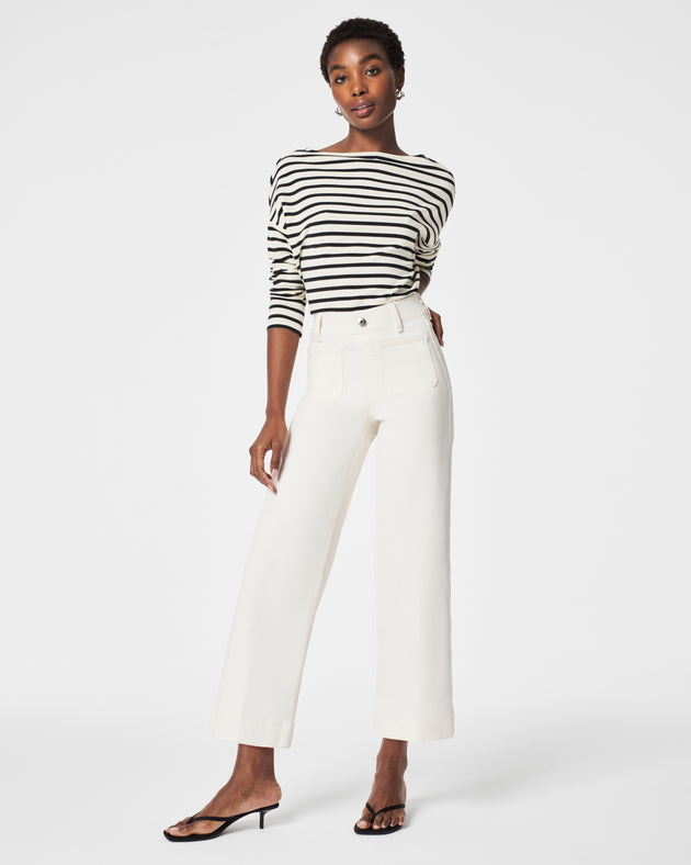 Stretch Twill Cropped Pant | SPANX