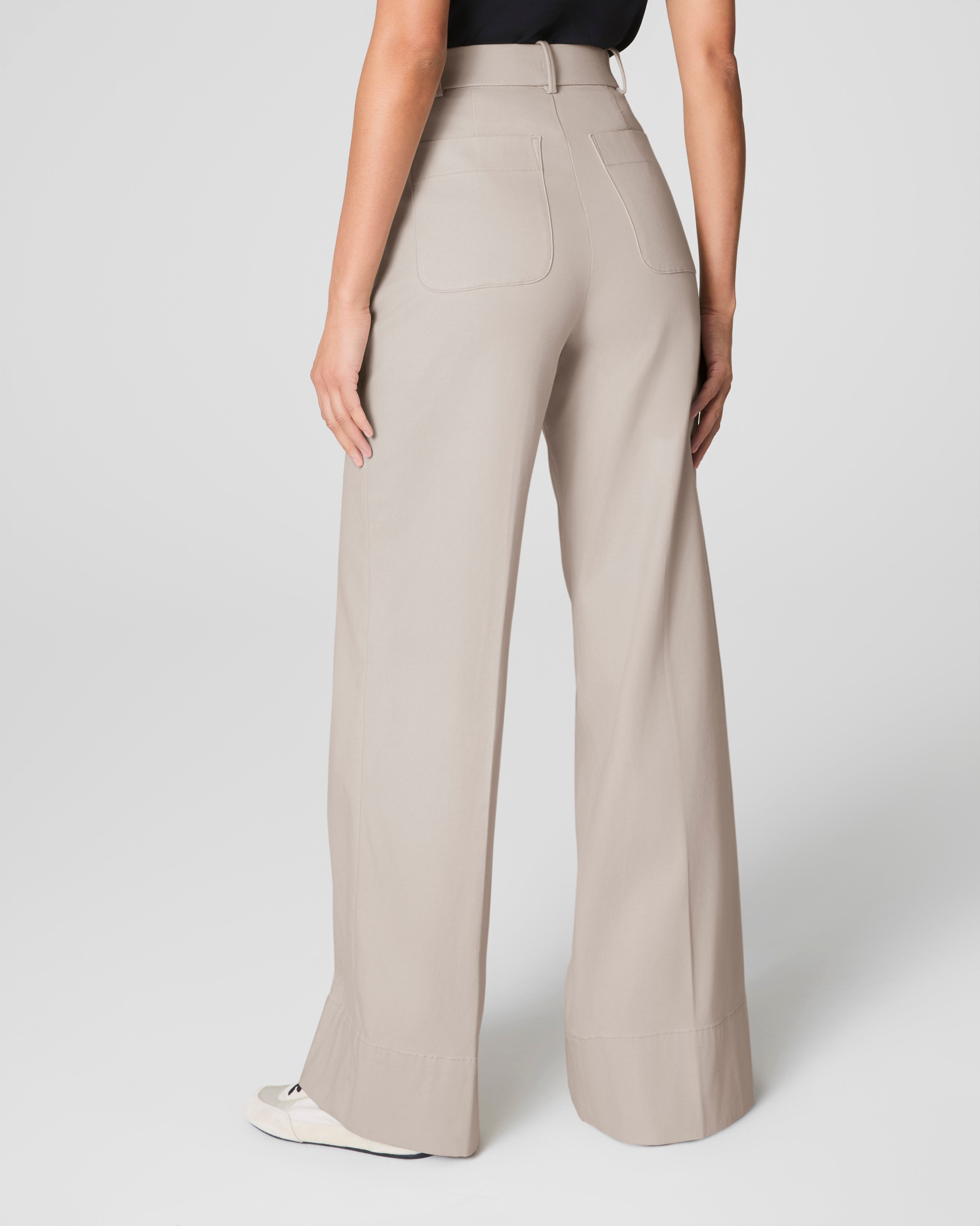 Twill Wide Leg Pant – Soft, Sleek Comfort | SPANX® Twill Wide Leg Pant – Soft, Sleek Comfort | SPANX®