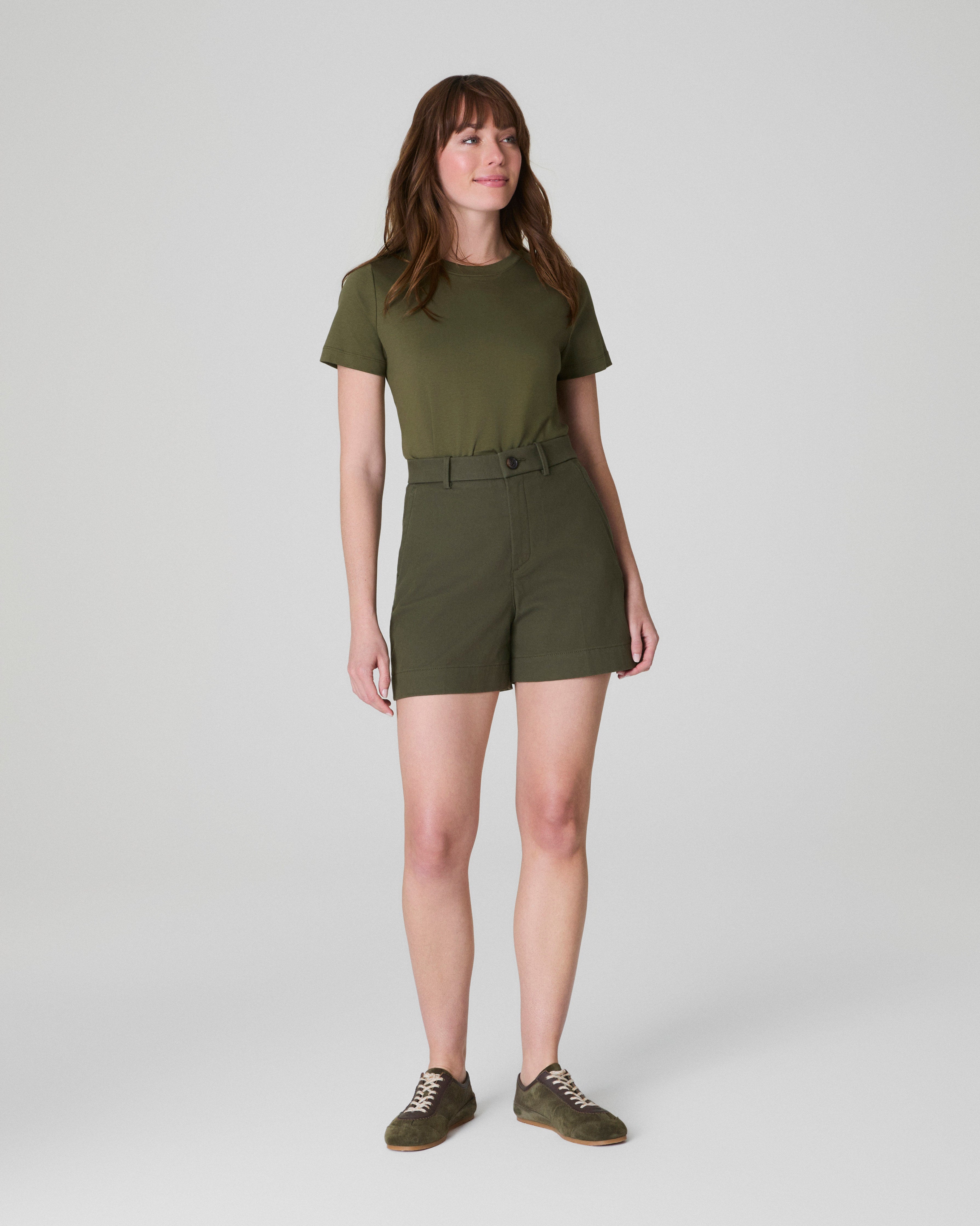 Women's Army green shirt dress 2228#