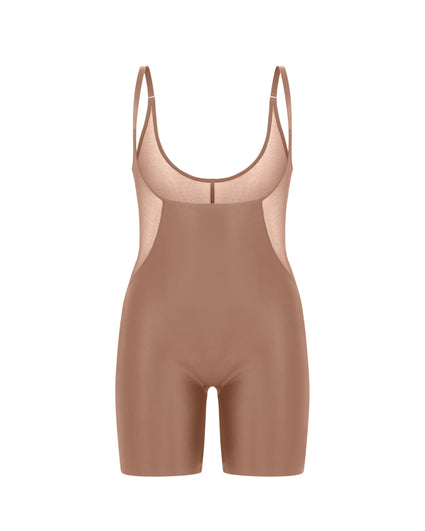 Invisible Shaping Open-Bust Mid-Thigh Bodysuit – Spanx