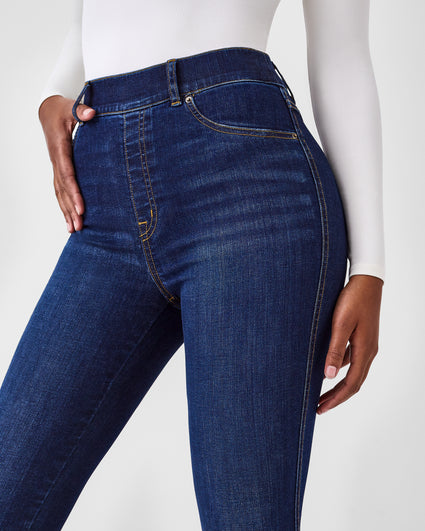 Women's High-Rise Dark Wash Flare Jeans, Women's Clearance