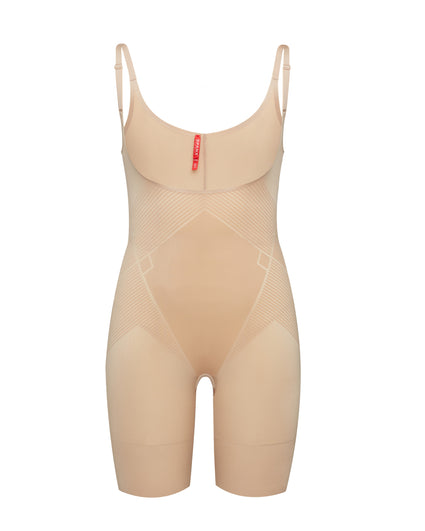 Womens SPANX no colour OnCore Open Bust Mid-Thigh Bodysuit