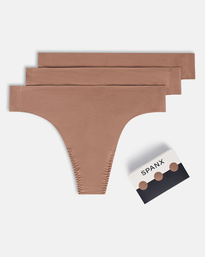 SPANXsmooth™ Fit-To-You Supima® Cotton Thong 3-Pack