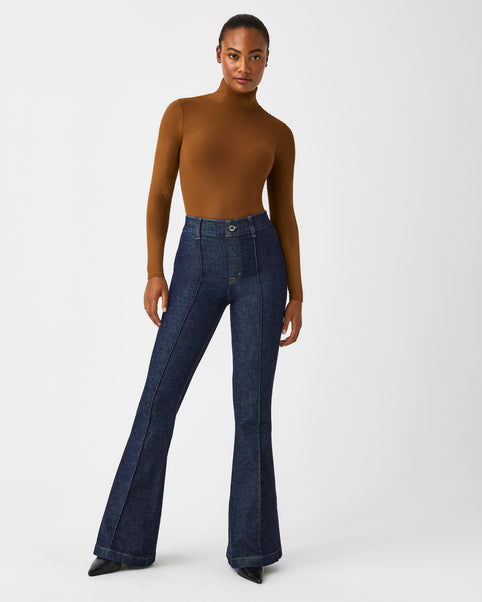 Spanx: Seamed Front Wide Leg Jeans - Vintage Indigo – B Social Boutique