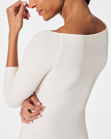 Suit Yourself Boat Neck Ribbed Bodysuit – Spanx