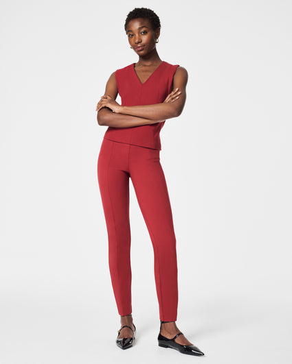 The Perfect V-Neck Seamed Top – Spanx