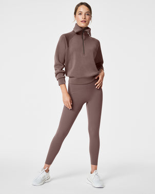 X band Leggings and top outfit in light gray