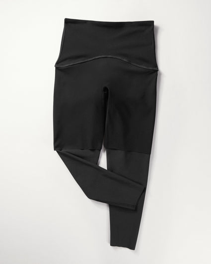 SPANX NWOT Women's Shapewear tummy tuck legging S Navy & Gray