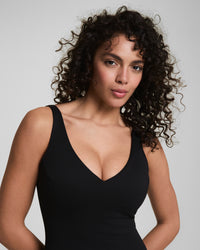 SPANXshape™ Swim Pique Plunge One-Piece