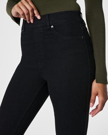 Pull&Bear high waisted faux leather skinny pants in black | ASOS