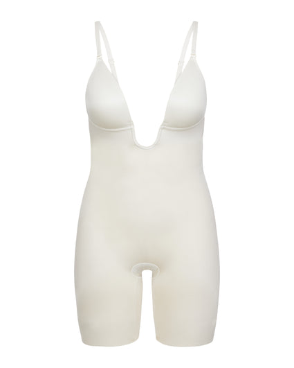 Buy SPANX® Medium Control Suit Your Fancy Low Back Plunge Mid Thigh Bodysuit  from Next Singapore