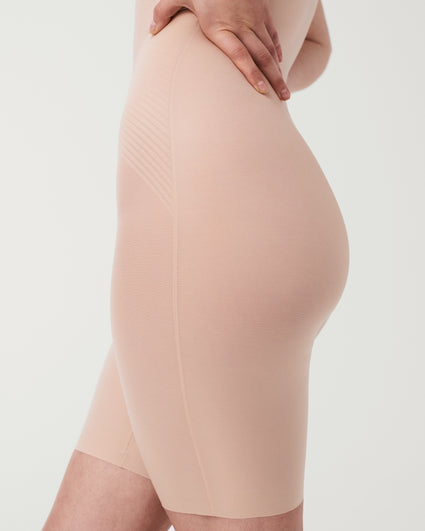 SPANX Thinstincts open-bust mid-thigh Bodysuit - Farfetch