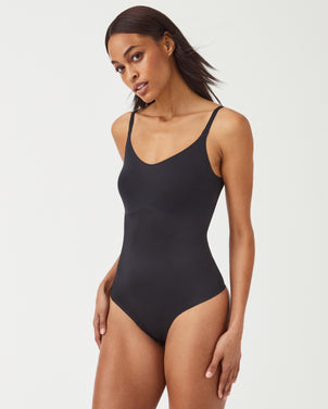 spanx black shaping bodysuit selling 2 size - Depop