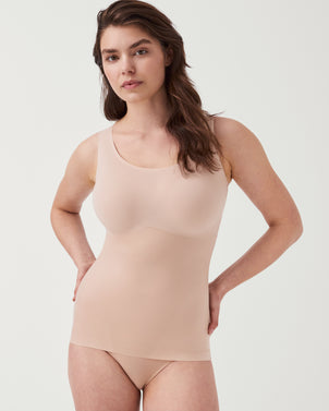 US$17.96-Women Shapewear Padded Tummy Control Tank Top Slimming Camisole  Body Shaping Vest Corset Body Sculpting Seamless Bodysui-Description