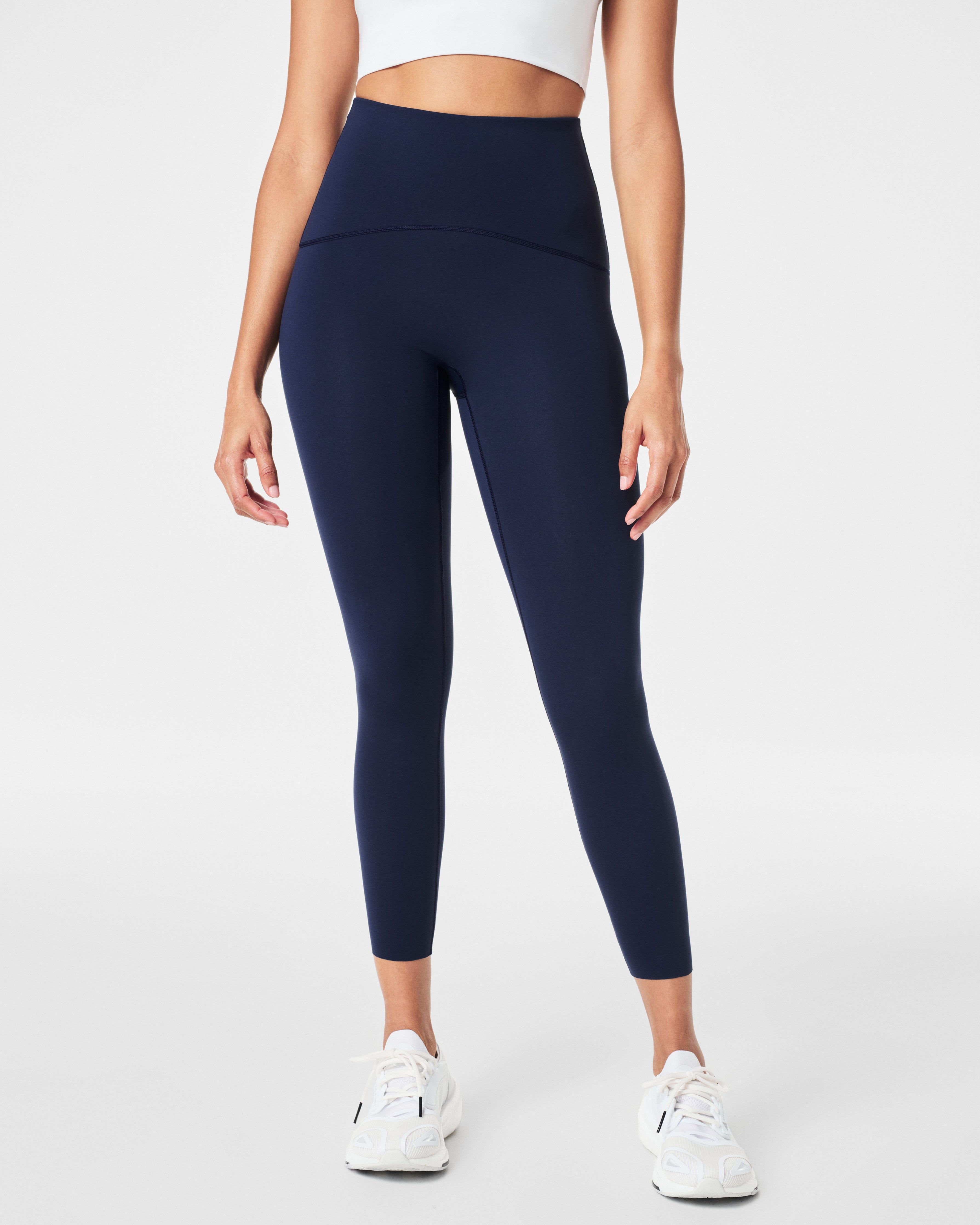 SPANX Booty Boost Active outlet 7/8 Leggings Navy Reptile