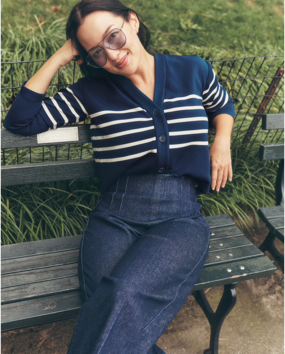Color::Midnight Navy Stripe