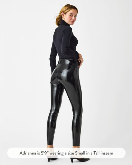 women leggings sets outfits Womens Shiny Leather Leggings Pants