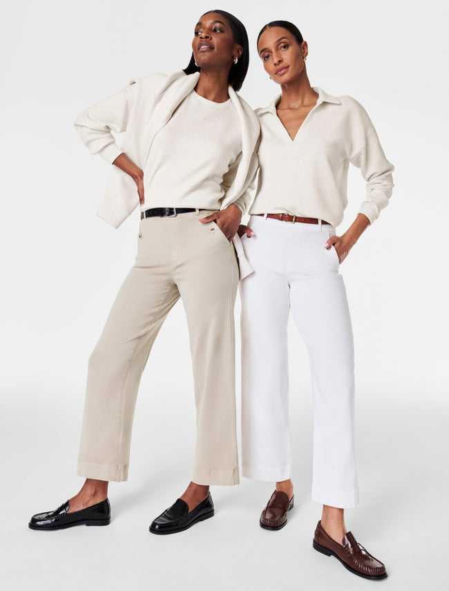 SPANX White Stretch Poplin Pullover NWT- Size XL – The Saved