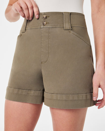 Spanx shorts stretch twill Size: XL New with - Depop