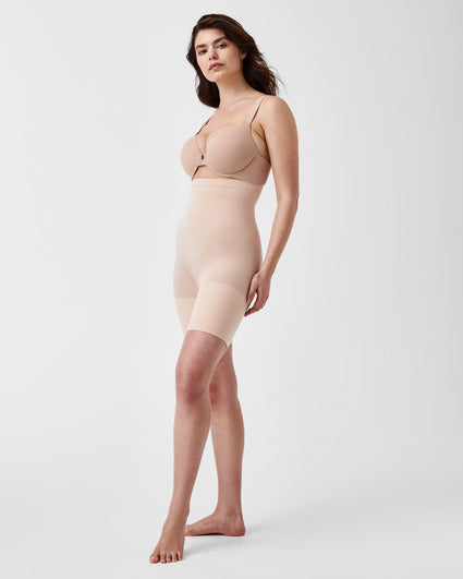 Spanx Trust Your Thinstincts High Waist Shaping Short Soft Nude Large  A373825