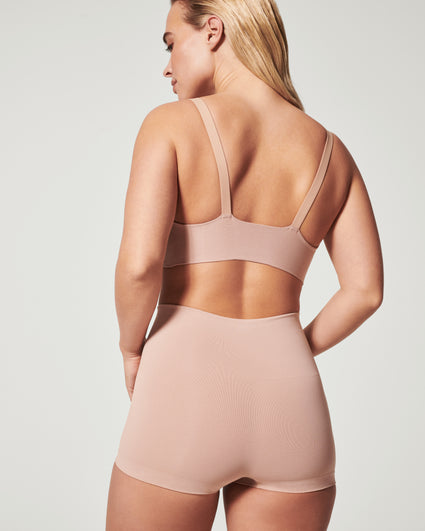 SPANX, EcoCare Seamless Shaping Longline Bralette, Cafe Au Lait, XS at   Women's Clothing store