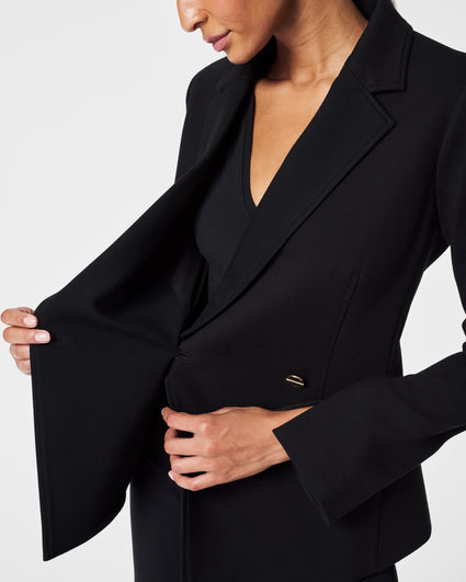 SPANX, Jackets & Coats, New Spanx The Perfect Blazer In Navy Blue  Pinstripe Sz Small