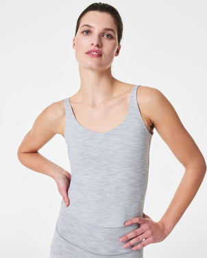 SPANX Lamn Seamless Tank Heather Charcoal XS : : Clothing, Shoes &  Accessories