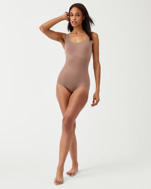 BodyFlexx BodySculpt Seamless Bodysuit Shapewear in Nude
