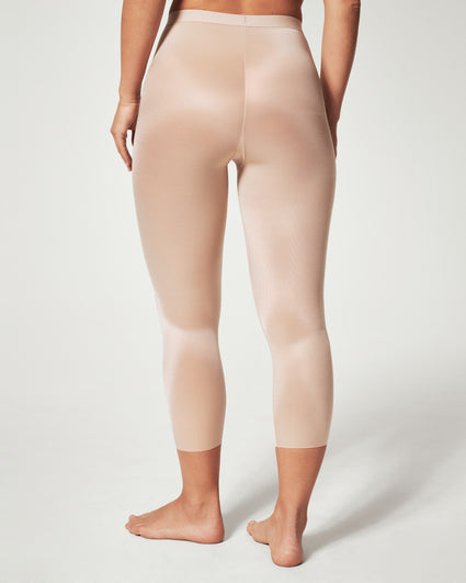 Spanx 1495 Skinny Britches Sheer Capri Leggings Nude on OnBuy