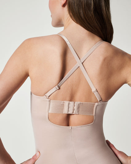 Spanx Suit Your Fancy Strapless Cupped Mid-Thigh Bodysuit