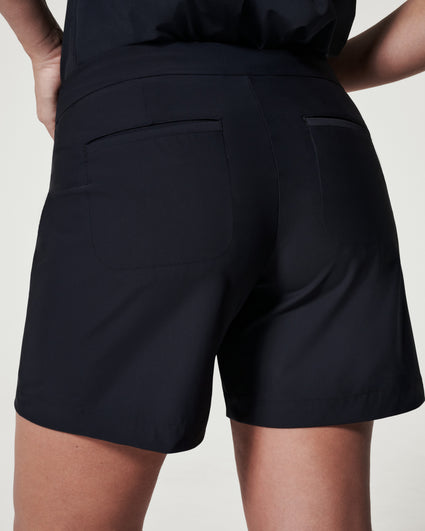 SPANX Women’s NWT Sunshine 4-Way Stretch Shorts Very Black 6” inseam M, L,  XL