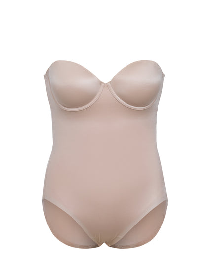 SPANX, Intimates & Sleepwear, Spanx Suit Your Fancy Strapless Cupped  Midthigh Bodysuit