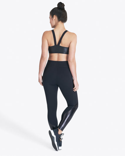 Spanx Every.Wear™ Active Mesh Side Stripe Leggings Compression Tights Black  S