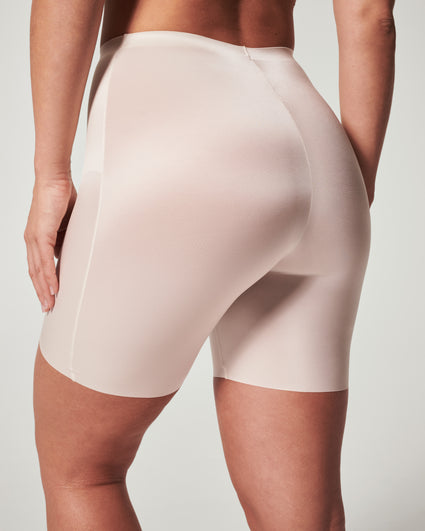 Womens SPANX white Shaping Satin Shorts